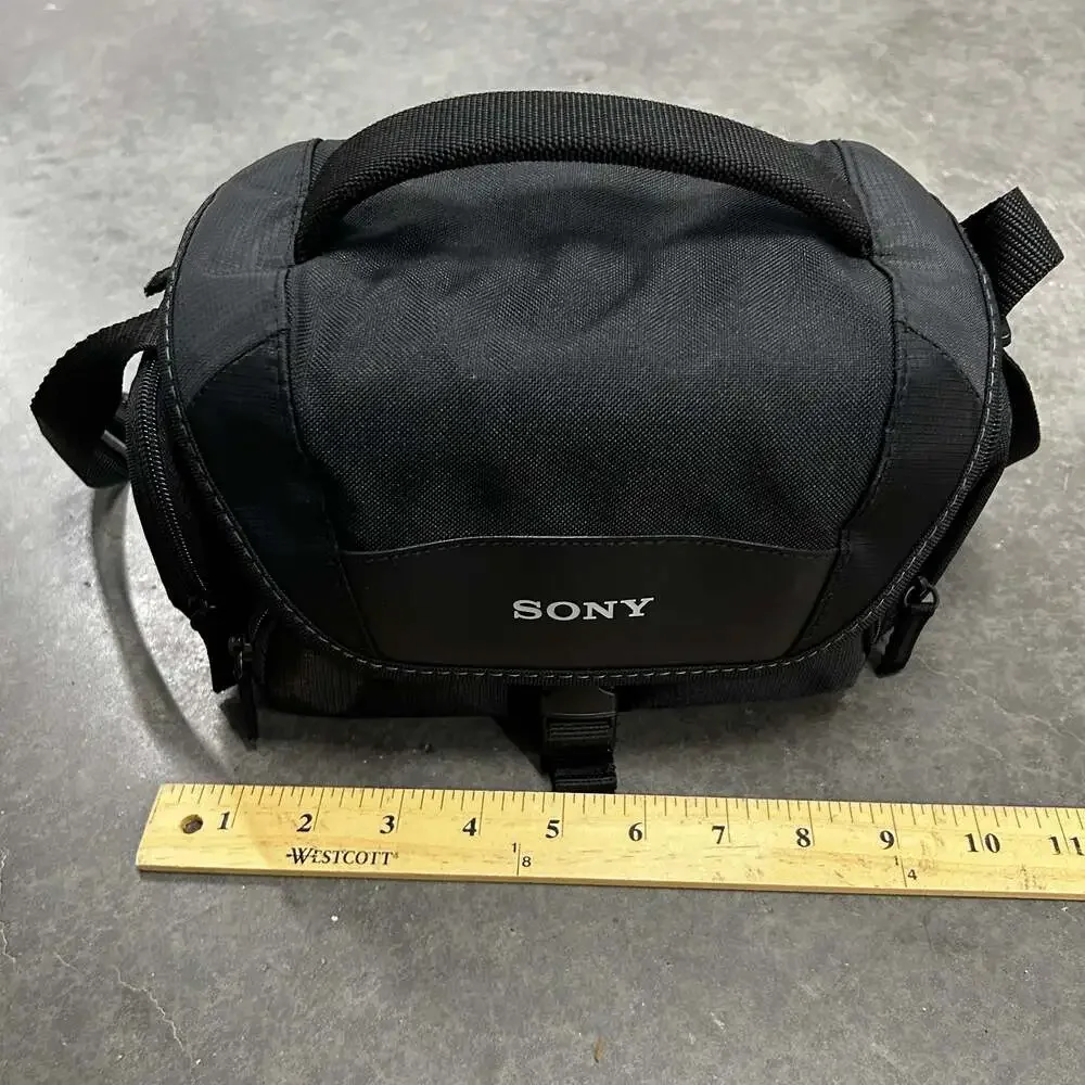 Sony Camera Shoulder Bag Black Padded Carrying Case